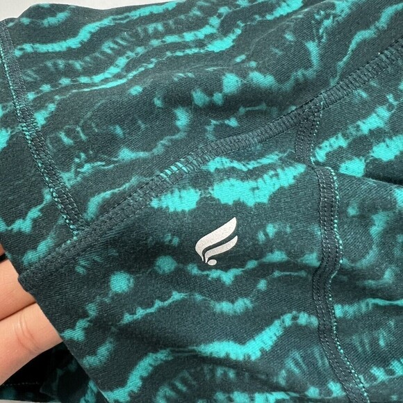 FABLETICS Define High-Waisted Powerhold Ankle‎ Crop Leggings Tidal Print Size M - Picture 4 of 11